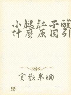 小腿肚子酸胀痛什么原因引起的女性