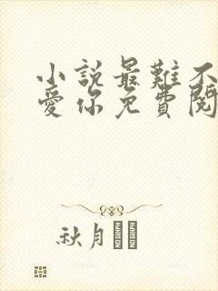 小说最难不过说爱你免费阅读