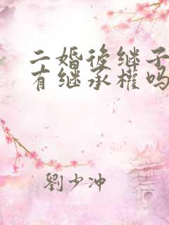 二婚后继子成年有继承权吗