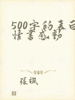 500字的表白情书感动