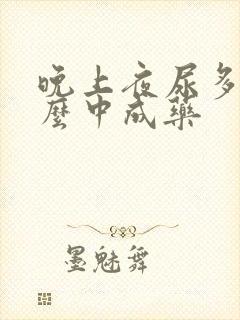 晚上夜尿多吃什么中成药