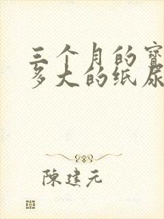 三个月的宝宝穿多大的纸尿裤