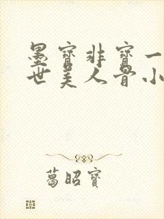 墨宝非宝一生一世美人骨小说