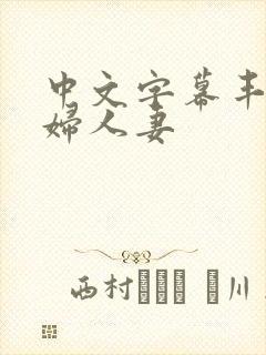 中文字幕丰满熟妇人妻