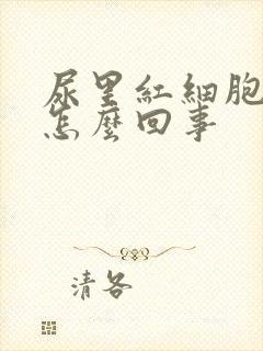 尿里红细胞高是怎么回事