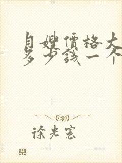 月嫂价格大概是多少钱一个月