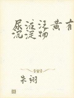 尿液泛黄有白色沉淀物