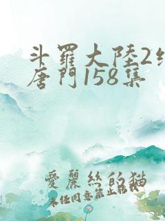 斗罗大陆2绝世唐门158集