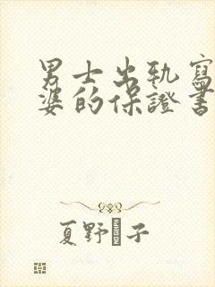 男士出轨写给老婆的保证书