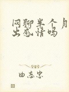 网聊半个月能聊出感情吗