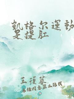 凯格尔运动是不是提肛