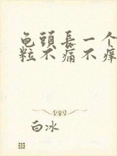 龟头长一个小肉粒不痛不痒