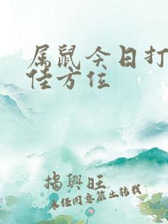 属鼠今日打牌最佳方位