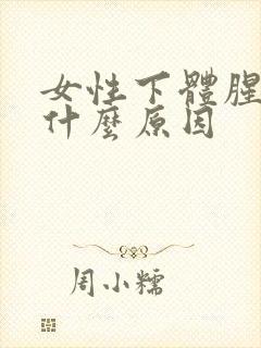 女性下体腥臭味什么原因