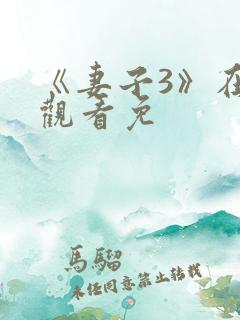 《妻子3》在线观看免