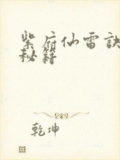 紫府仙雷诀修仙秘籍