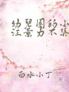 幼儿园的小朋友注意力不集中怎么办