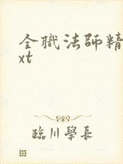 全职法师精校txt