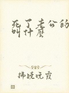 死了老公的女人叫什么