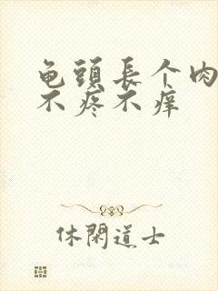 龟头长个肉疙瘩不疼不痒