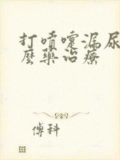 打喷嚏漏尿吃什么药治疗