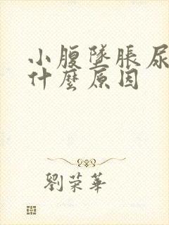 小腹坠胀尿频是什么原因