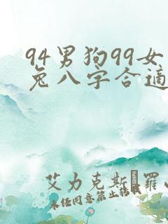 94男狗99女兔八字合适吗