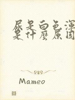 尿是白色浑浊的是什么原因