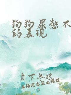 狗狗尿憋不住了的表现