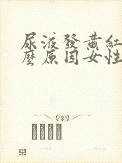 尿液发黄红是什么原因女性