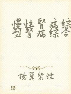 慢性肾病综合征型肾病综合征治疗