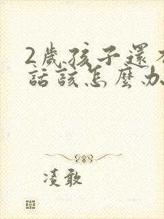 2岁孩子还不说话该怎么办