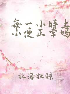 每一小时上一次小便正常吗