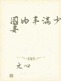 国内丰满少妇人妻