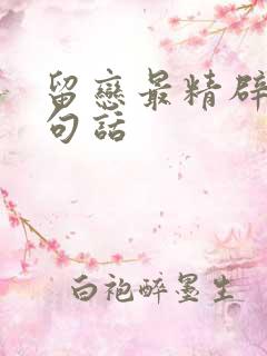 留恋最精辟的十句话