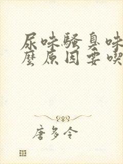 尿味骚臭味大什么原因要吃什么药