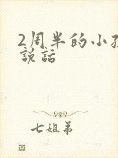 2周半的小孩不说话