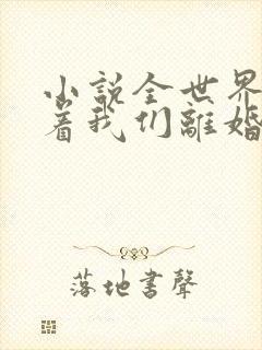 小说全世界都盼着我们离婚txt