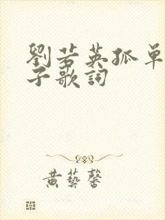 刘若英孤单一辈子歌词