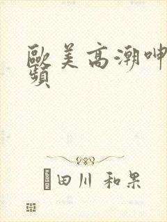 欧美高潮呻吟视频