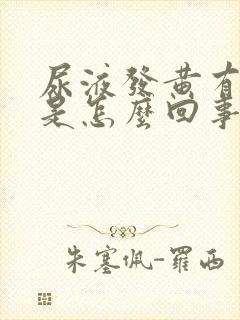 尿液发黄有泡沫是怎么回事