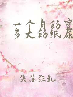 一个月的宝宝穿多大的纸尿裤