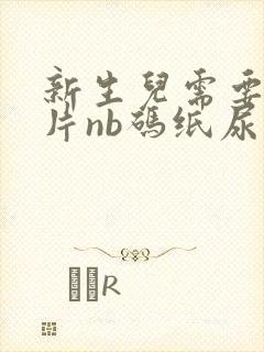 新生儿需要多少片nb码纸尿裤