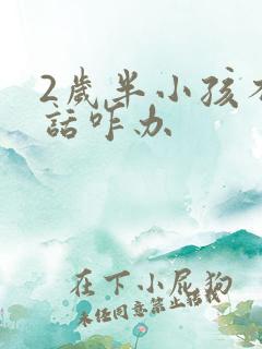 2岁半小孩不说话咋办