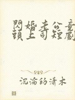 闪婚老公竟是顶头上司短剧免费