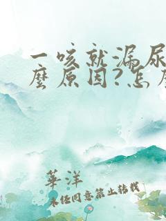 一咳就漏尿是什么原因?怎么治