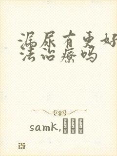 漏尿有更好的办法治疗吗