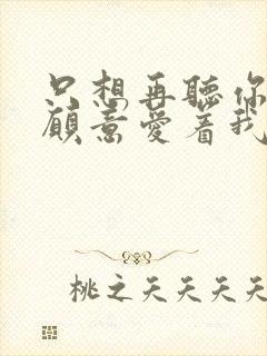 只想再听你说你愿意爱着我是什么歌