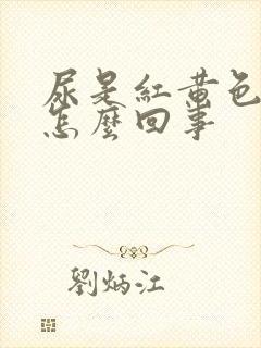 尿是红黄色的是怎么回事