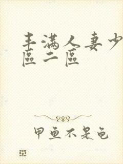 丰满人妻少妇一区二区